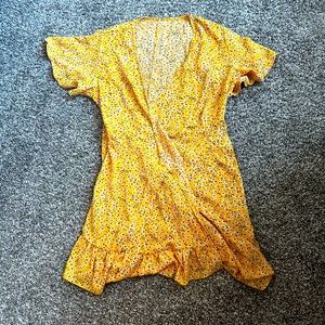 NWOT Floral Wrap Dress